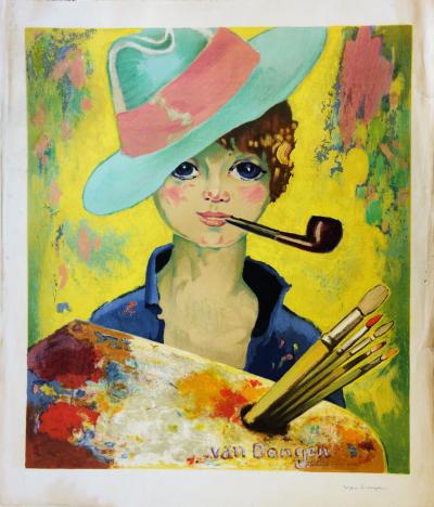 Kees Van Dongen : Jean-Marie au chapeau - Lithographie originale signée 2