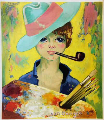 Kees Van Dongen : Jean-Marie au chapeau - Lithographie originale signée 2