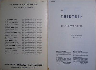 Andy WARHOL - Dossier n°2357 -  The Thirteen most wanted men, 1967 - livre 2