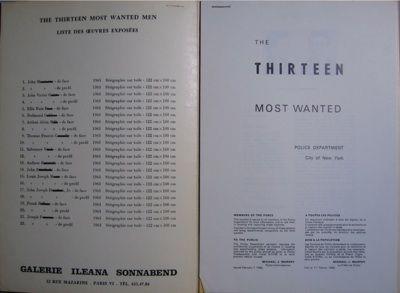 Andy WARHOL - Dossier n°2357 -  The Thirteen most wanted men, 1967 2