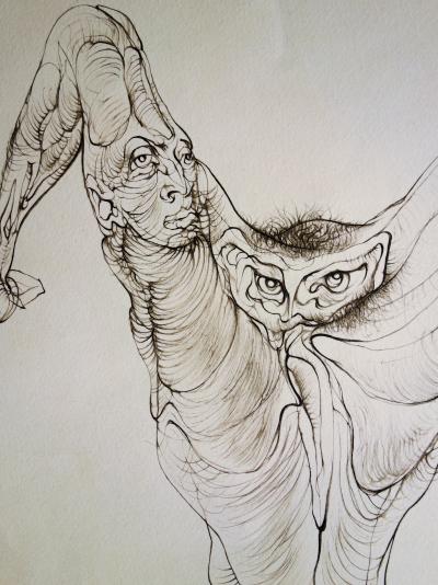 Hans BELLMER : Vase naturel - Gravure originale Signée 2