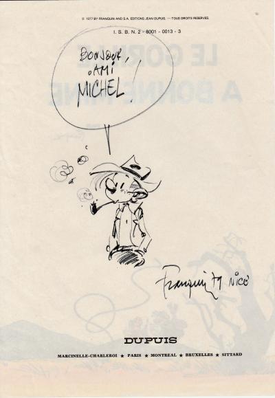 André FRANQUIN - Dessin original Fantasio 2