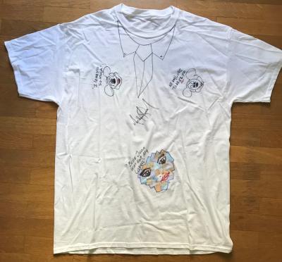 Michael JACKSON - Dessin original signé sur t-shirt 2