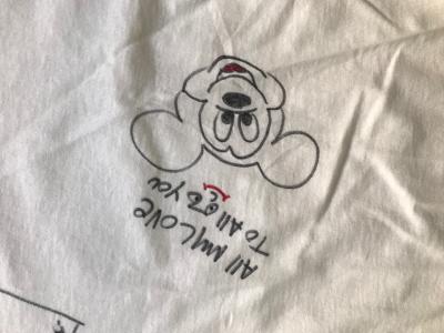 Michael JACKSON - Dessin original signé sur t-shirt 2