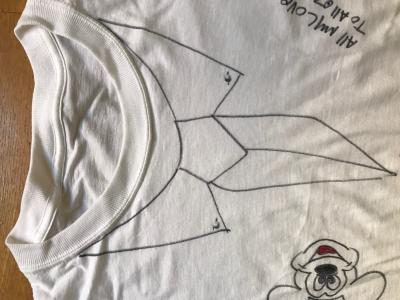 Michael JACKSON - Dessin original signé sur t-shirt 2