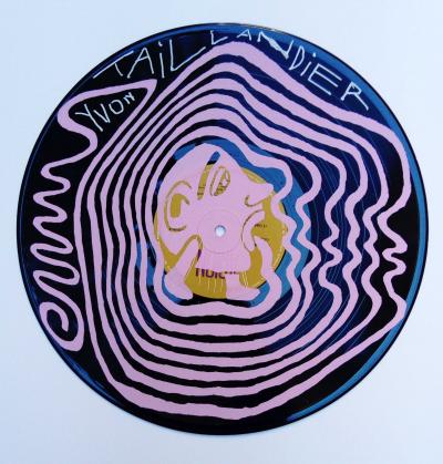 Yvon TAILLANDIER - 33 tours rose, 2018 - Sérigraphie sur vinyle 2