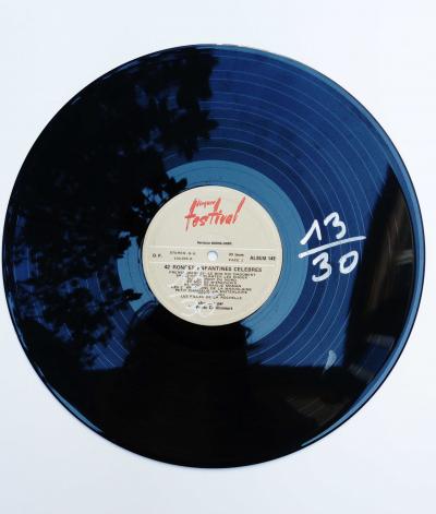 Yvon TAILLANDIER - 33 tours bleu, 2018 - Sérigraphie sur vinyle 2