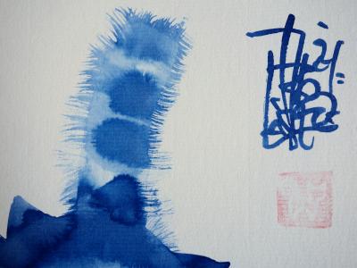 Laszlo Tibay : Chat et souris fâchée - Dessin original à l’encre Signé 2