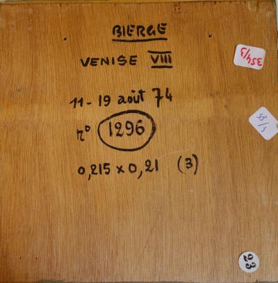Roland BIERGE : Venise - Huile sur panneau Signée 2