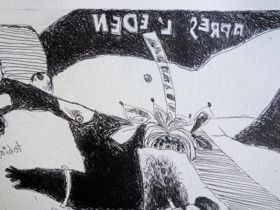 Théo TOBIASSE : Après l’Eden - Gravure originale signée 2