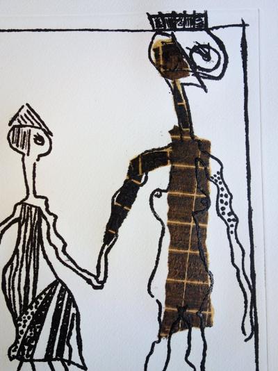 Jean-Jacques LAURENT : Les amoureux de Nice - Gravure originale signée 2