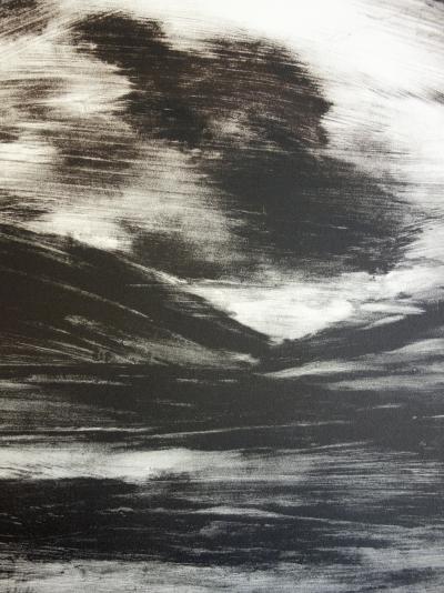 Albert WODA : Tempête - Lithographie signée au crayon 2