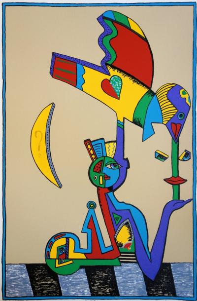 Cécile DE BRUIJN : La Sphinx - Sérigraphie originale Signée 2