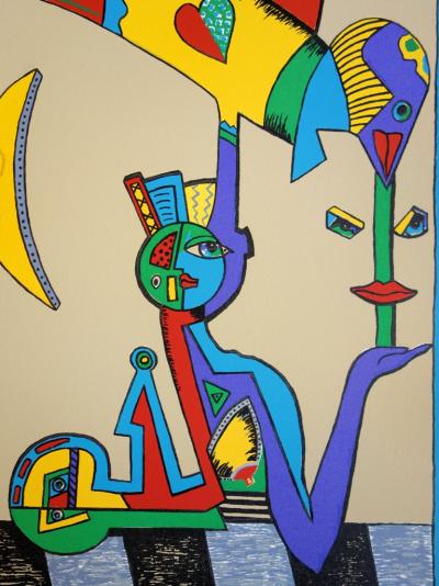 Cécile DE BRUIJN : La Sphinx - Sérigraphie originale Signée 2