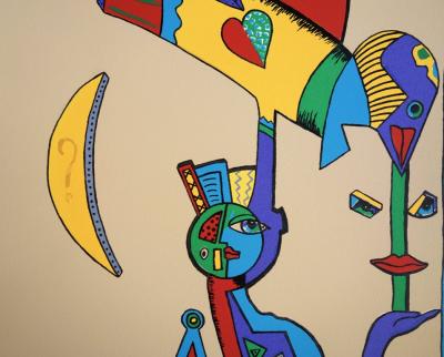 Cécile DE BRUIJN : La Sphinx - Sérigraphie originale Signée 2