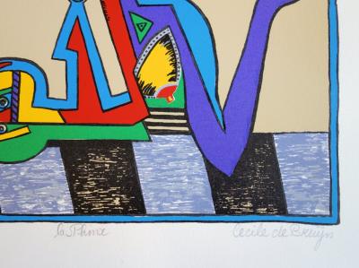Cécile DE BRUIJN : La Sphinx - Sérigraphie originale Signée 2