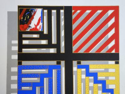 Oscari NIVESE : Pans sculptés - Sérigraphie originale signée 2
