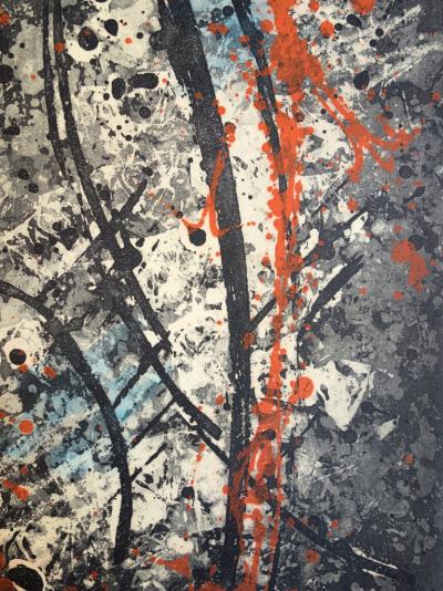 Satish SHARMA : Composition pour Vence - Gravure originale signée 2