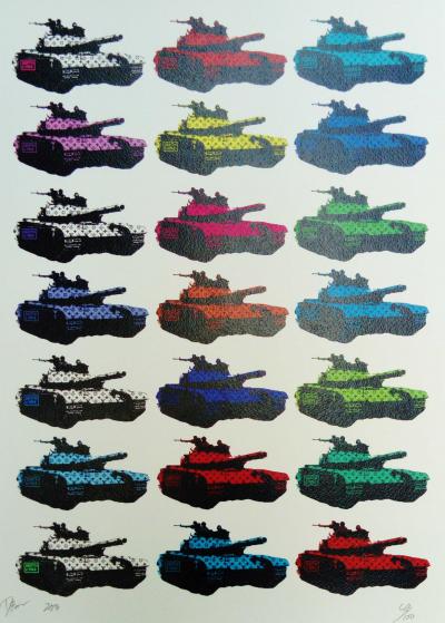 Death NYC - Multicolored tank, 2013, Sérigraphie signée 2