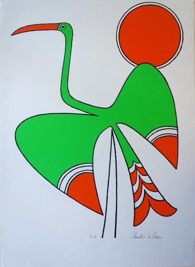 Charles Le BARS : L’envol - Sérigraphie originale Signée 2