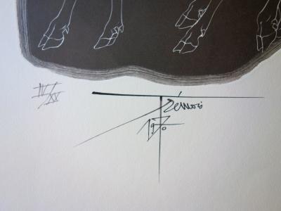 Pierre-Yves TREMOIS : Cerf et biche - Gravure originale Signée 2