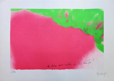 Jean MESSAGIER : A deux cents mètres du printemps - Lithographie originale signée 2