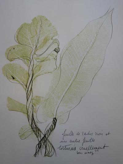 Jean MESSAGIER - Feuille de printemps - Lithographie originale signée 2