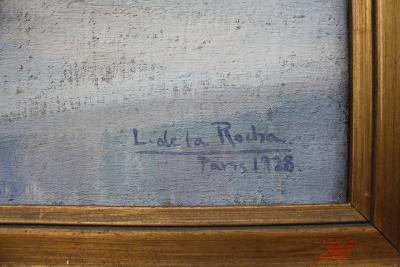 Luis Eduardo de la ROCHA - Nature morte 1928 - Huile sur toile signée 2