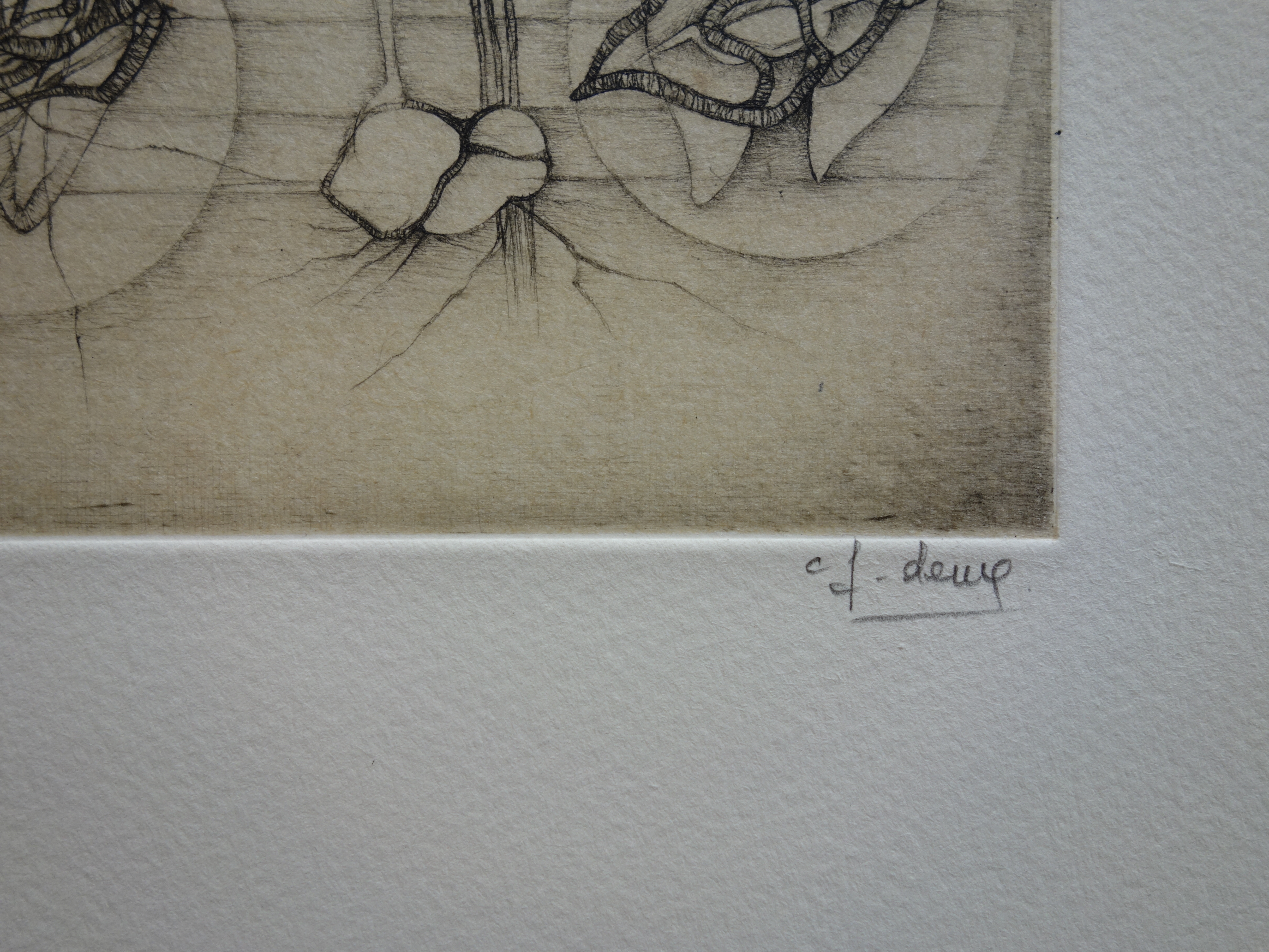 Fred DEUX: The triptych - Original signed etching - Contemporary