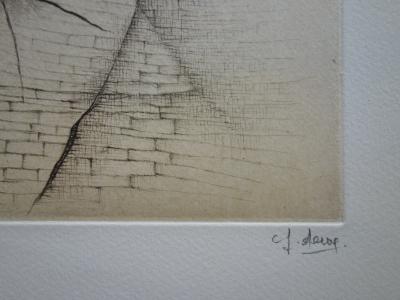 Fred DEUX : La question - Gravure originale Signée au crayon 2