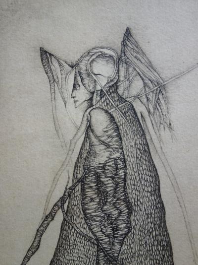 Fred DEUX : Le tryptique - Gravure originale Signée 2