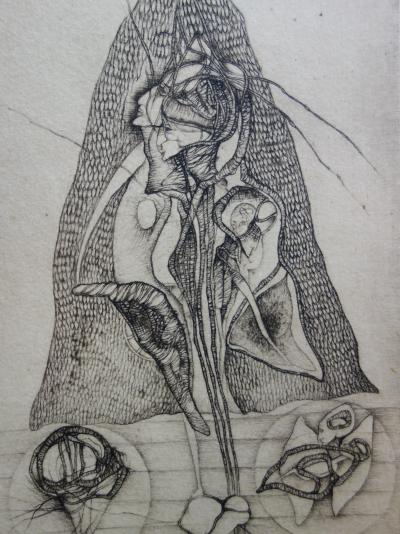 Fred DEUX : Le tryptique - Gravure originale Signée 2