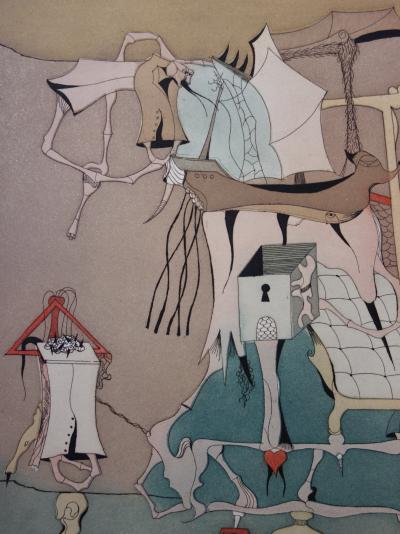 Jorge CAMACHO : Salon surréaliste - Gravure originale Signée 2