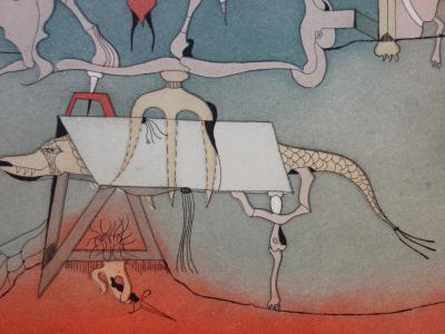 Jorge CAMACHO : Salon surréaliste - Gravure originale Signée 2