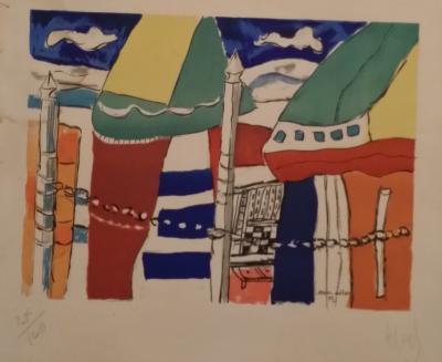 Fernand Leger - Deauville,1950 - Lithographie signée et numérotée 2