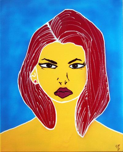 CARYE - Bad Girl - Acrylique sur toile 2