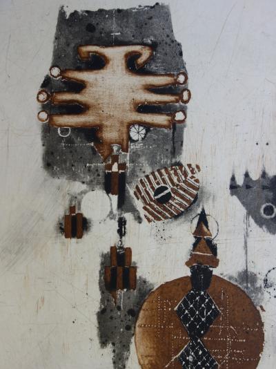 Johnny Friedlander : Symboles abstraits - Gravure originale Signée 2