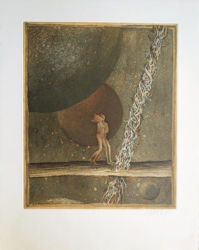 Lars BO : Voir le Monde dans un grain de poussière - Gravure originale Signée 2