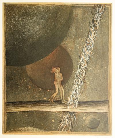Lars BO : Voir le Monde dans un grain de poussière - Gravure originale Signée 2