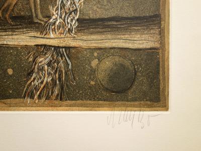 Lars BO : Voir le Monde dans un grain de poussière - Gravure originale Signée 2