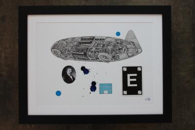 Christophe Stouvenel - No SeNsE (Bleu), 2018, Collage 2