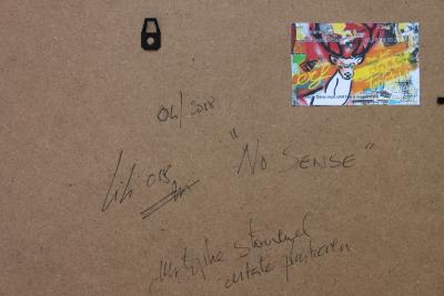 Christophe Stouvenel - No SeNsE (Bleu), 2018, Collage 2