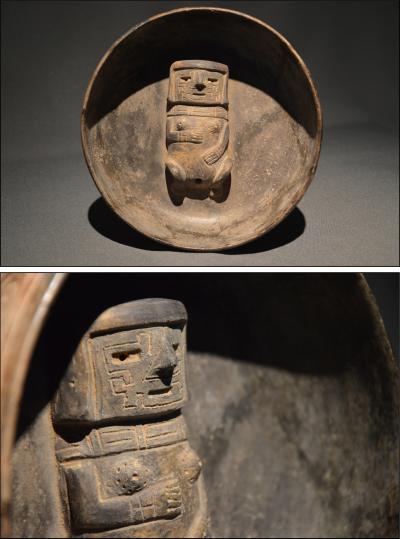 Importante coupe en céramique, Pérou, Art Précolombien , Culture Chavin ancien,  700 - 500 av JC 2