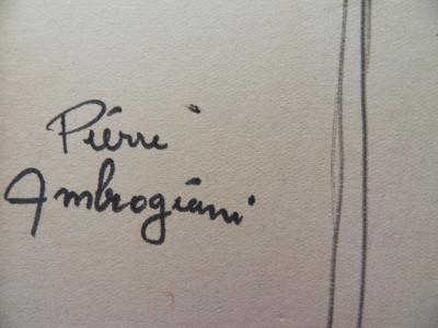 Pierre AMBROGIANI : Dans l’atelier - Dessin original Signé 2