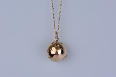 Pendentif Globe en Or jaune 18 ct (750/1000) 2