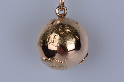 Pendentif Globe en Or jaune 18 ct (750/1000) 2