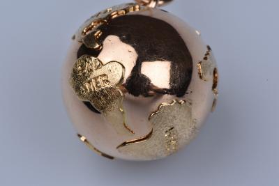 Pendentif Globe en Or jaune 18 ct (750/1000) 2