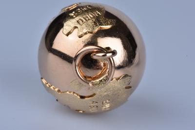 Pendentif Globe en Or jaune 18 ct (750/1000) 2