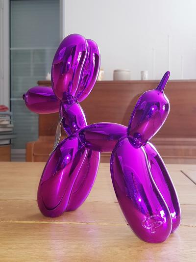 Jeff Koons 1955, (d’après) Balloon Dog purple 2