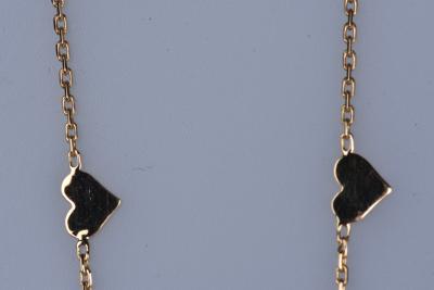 Collier en or jaune 18 ct ( 750/1000) Hello Kitty. Maille forçat 2